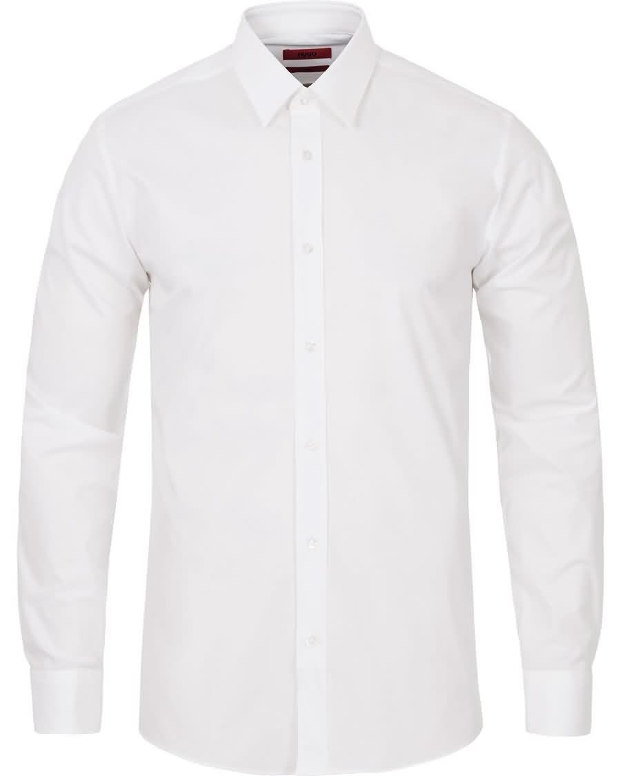 hugo elisha slim fit shirt open white Årgang am0k6